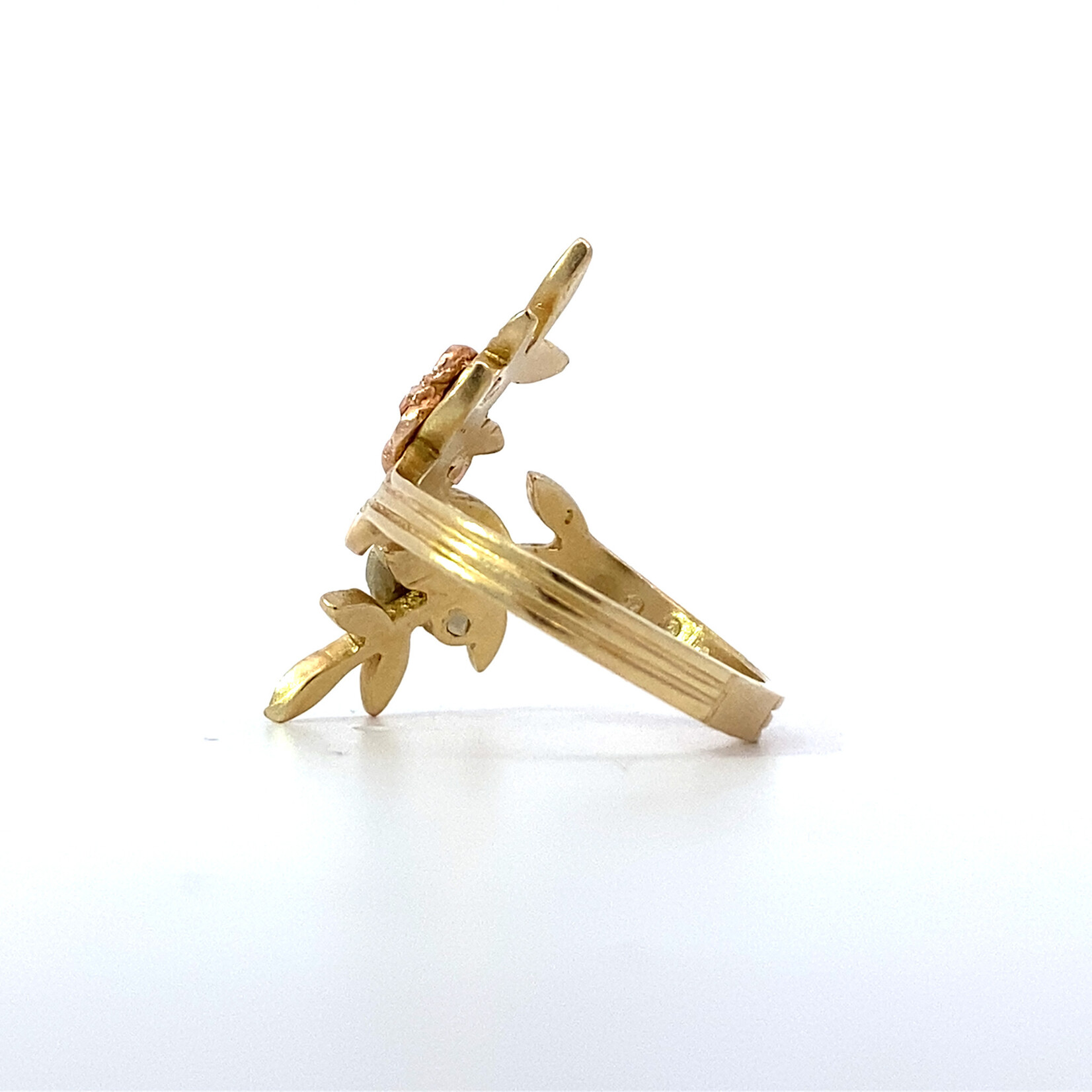 14K Tri Color Rose Ring sz5.5