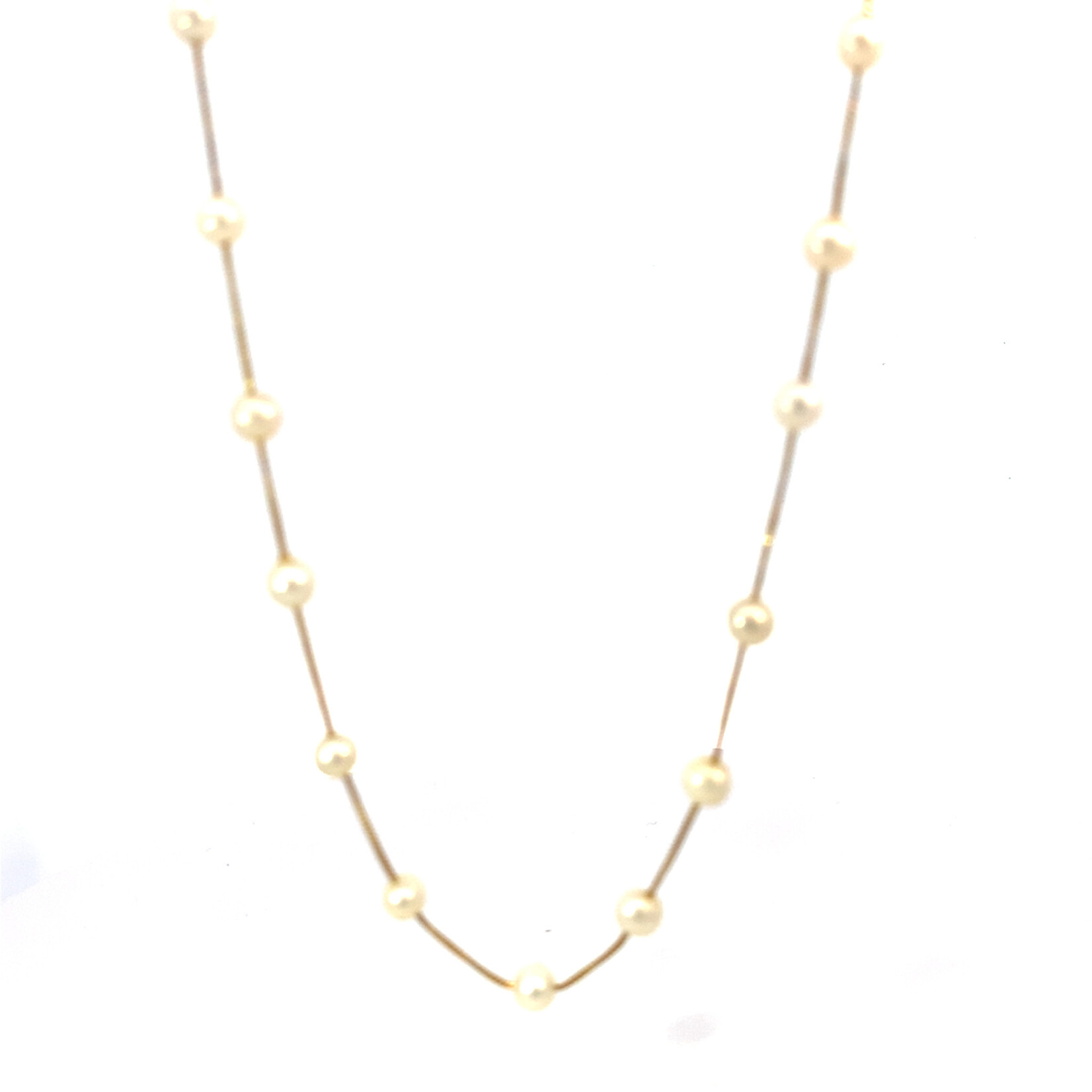 14K Yellow Gold 18" FWP Tin Cup Necklace