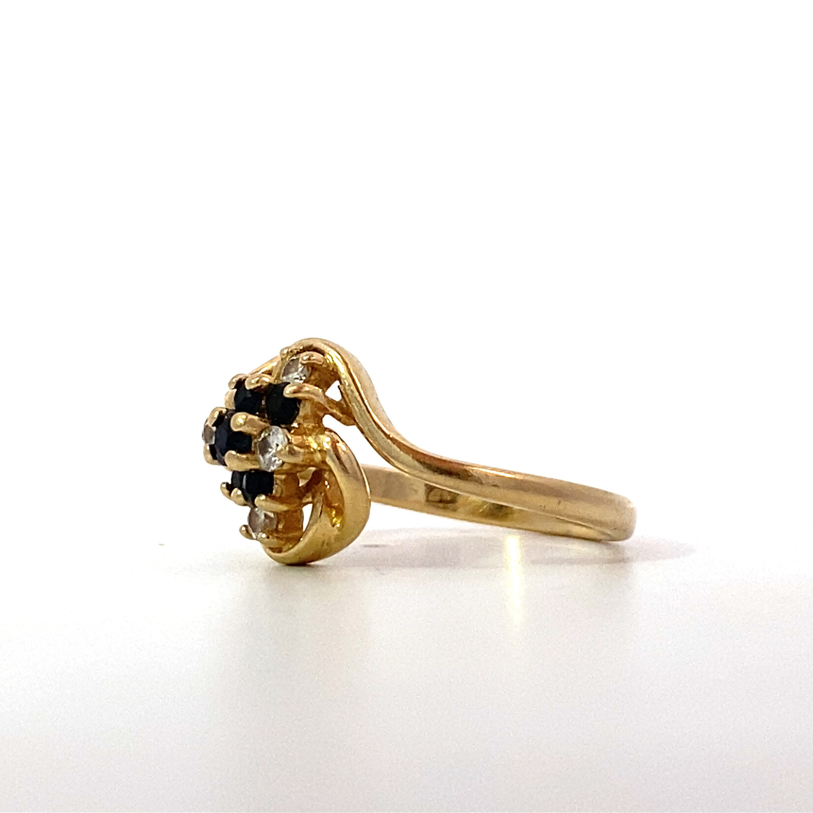 14K Yellow Sapphire & Diamond Ring sz5.5