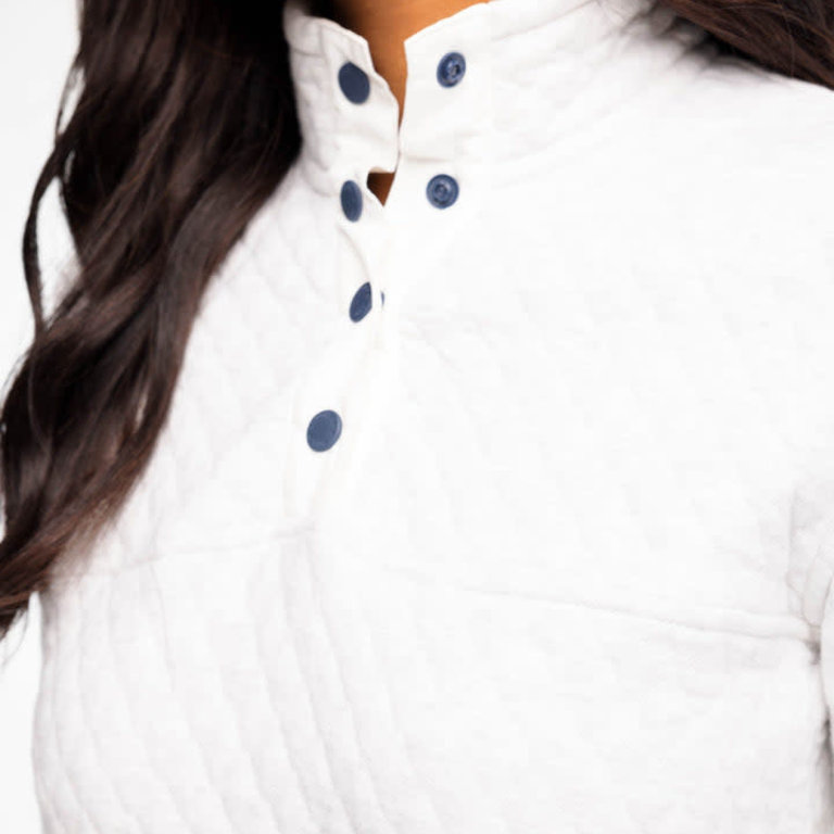 Southern Tide Makenzie Heather Quilted Pullover