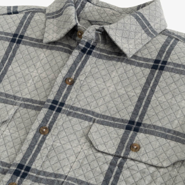 Southern Tide Ellison Quilted Heather Plaid Overshirt