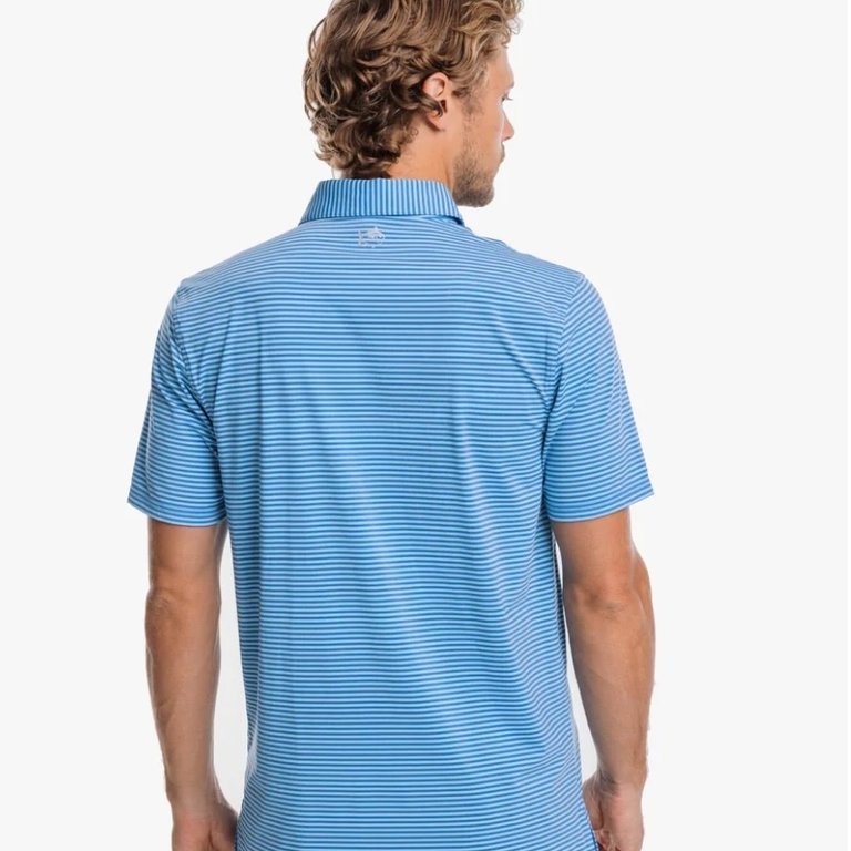 Southern Tide brrr-eeze Shores Striped Performance Polo