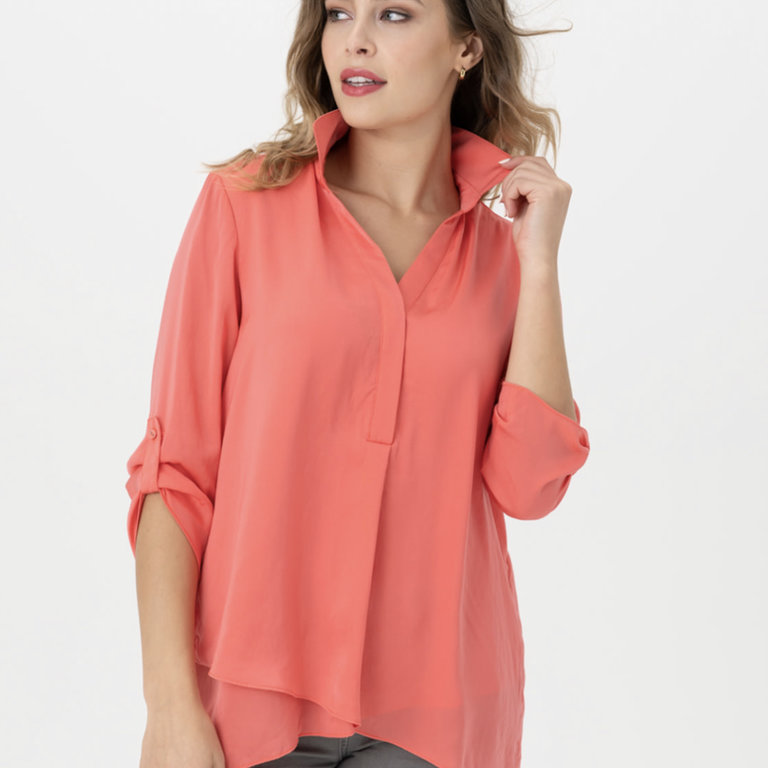 Renuar Long sleeve airflow blouse