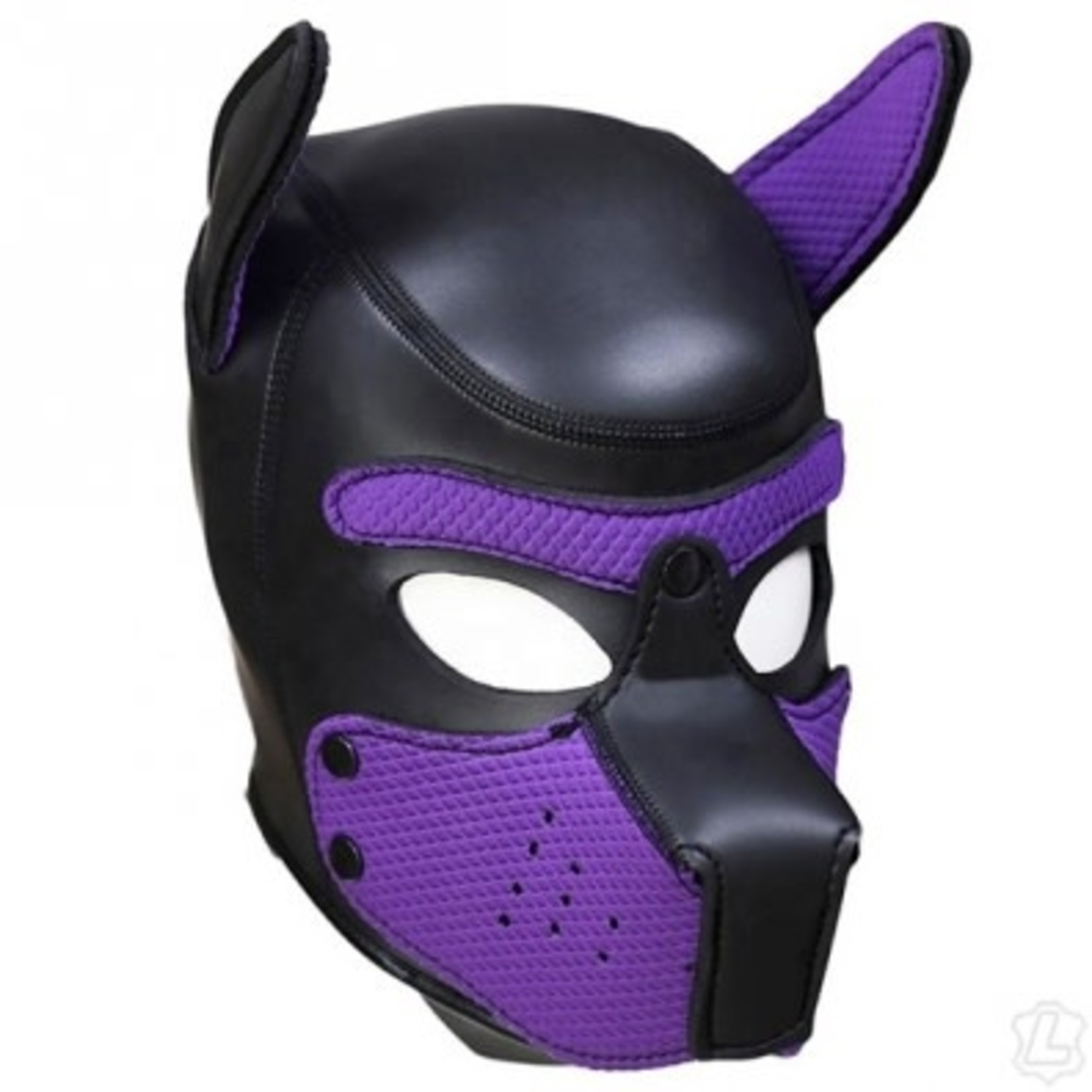 Kookie Neoprene Pup Mask Black Hood with  Colored Snout or Colored Hood with Black Snout