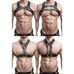 MS Cross Chest Leather Harness