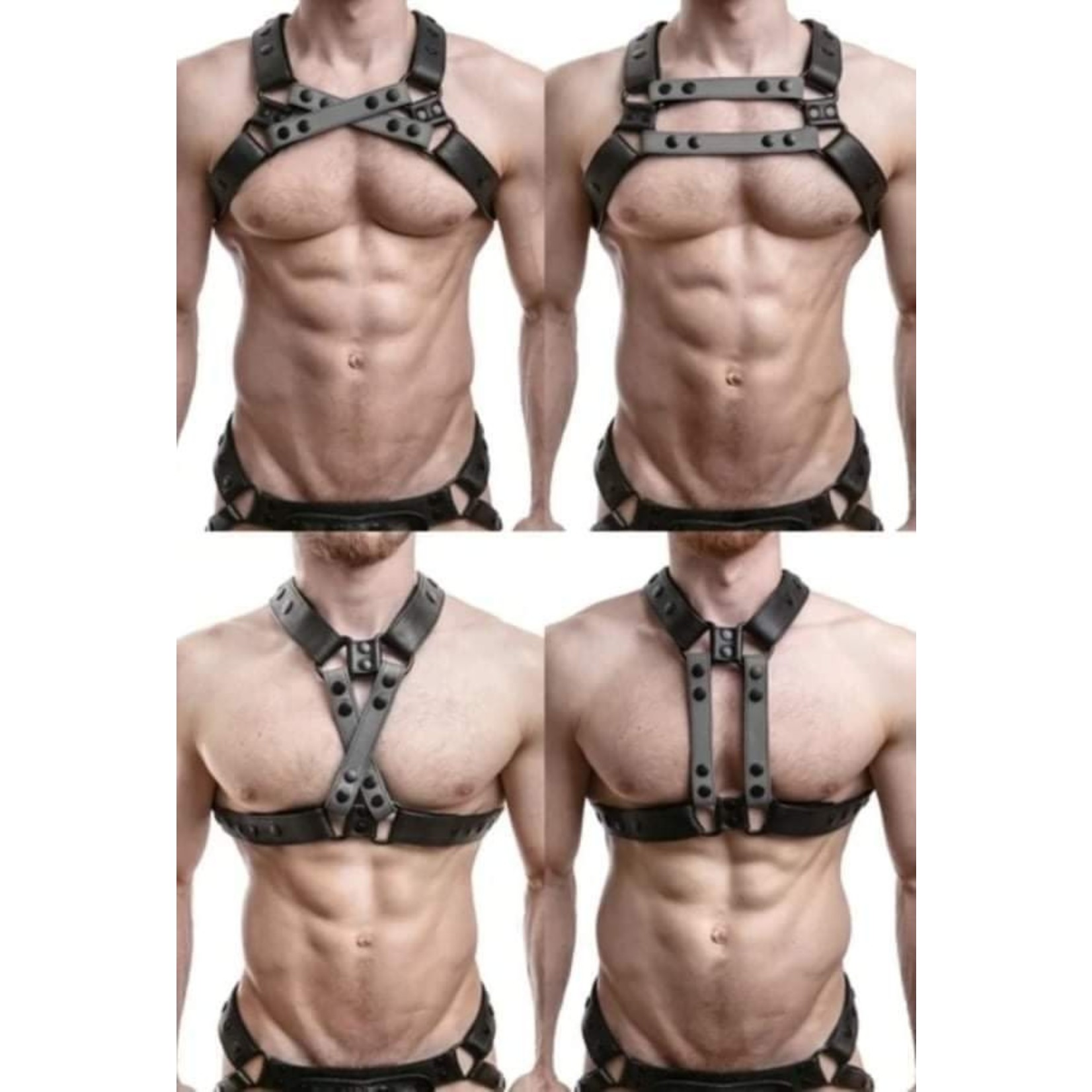 MS Leather Cross Chest Harness