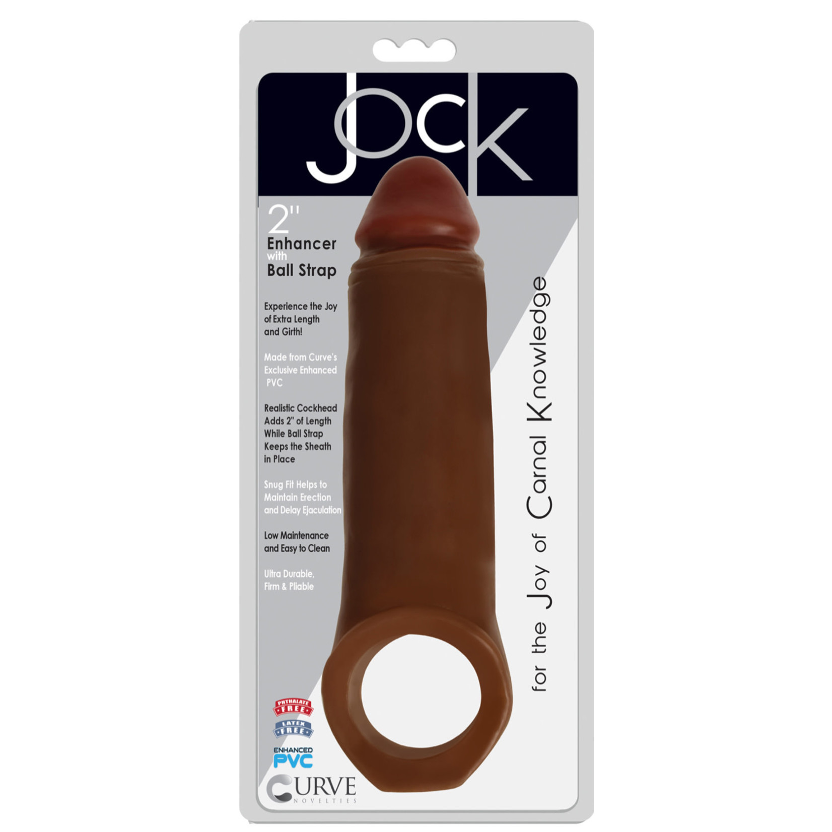 Jock Jock - 2” Enhancer with Ball Strap- Latte