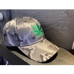 Camo pot leaf hat