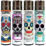 Clipper Clipper Lighter - Skull Design - Assorted Designs