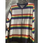 Knobs - Zip Up Bomber Rainbow Stripes