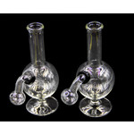 6” Clear Stand Round Beaker Glass Oil Rig