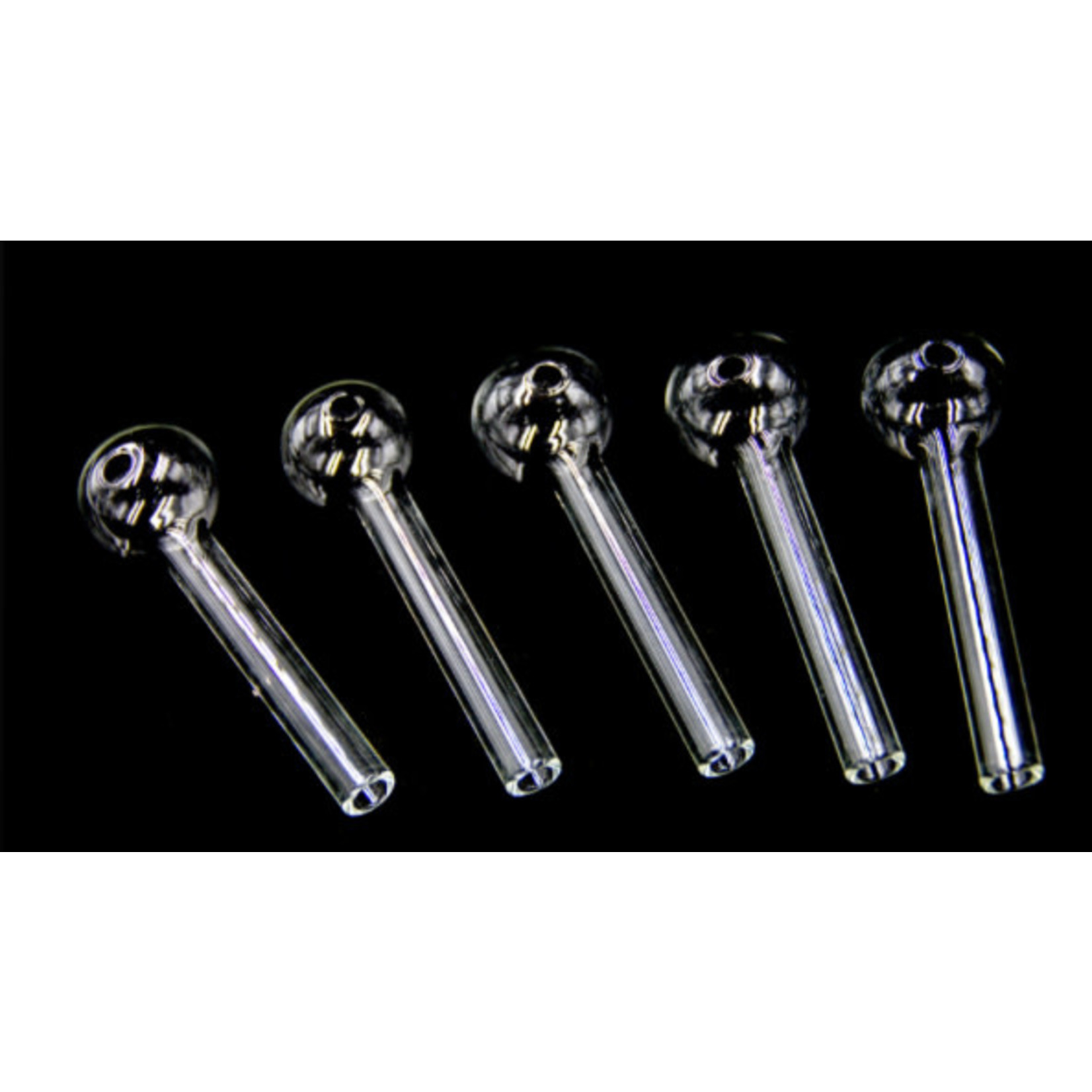4” Clear Glass Oil Pipe