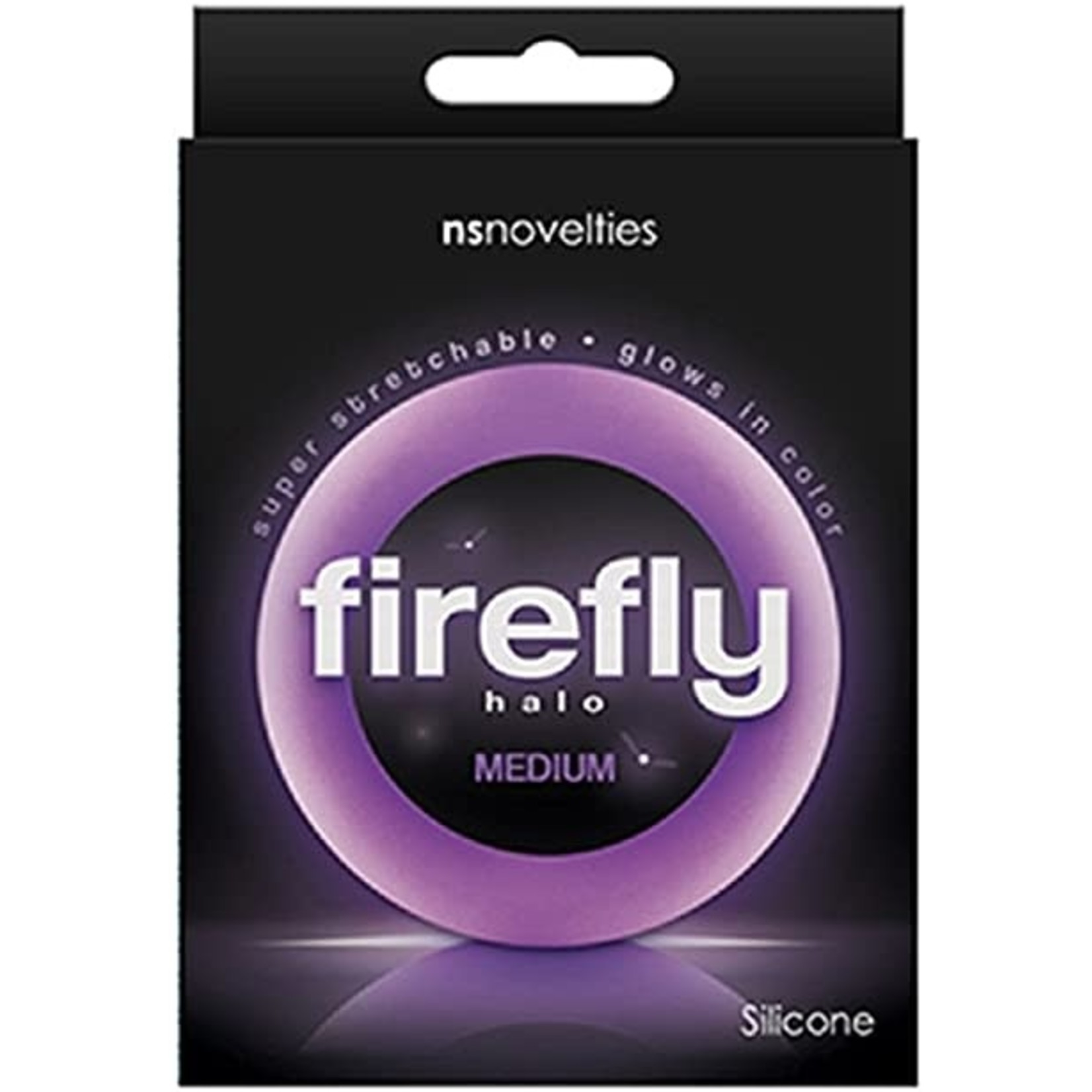 NS novelties Halo - Fire Fly Silicone Cockring - Glows in the Dark!