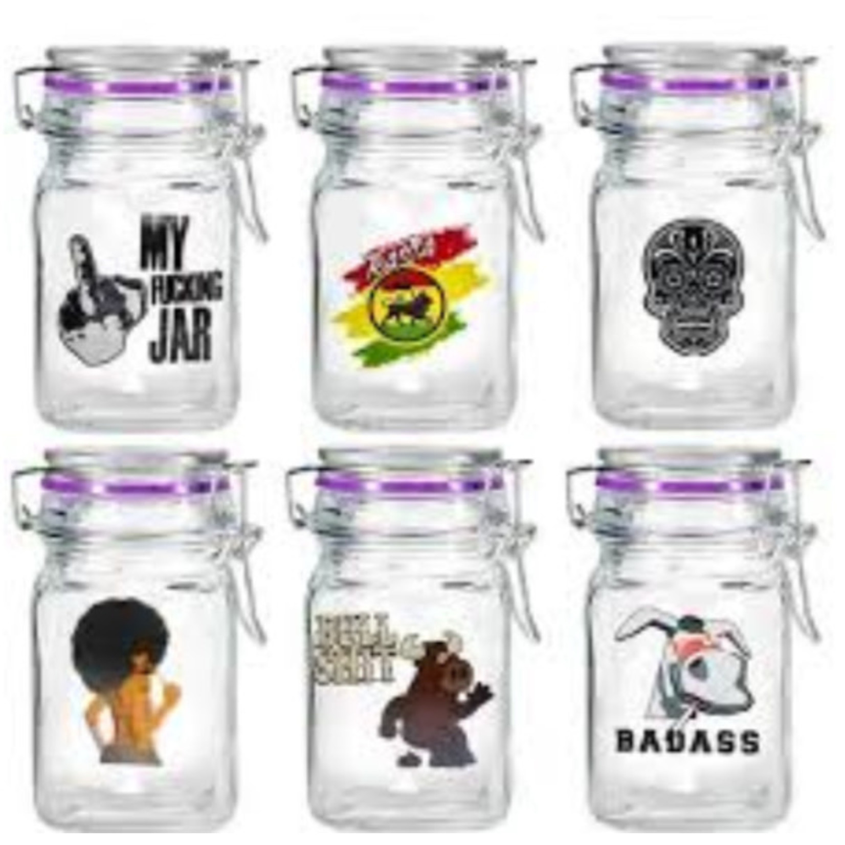 Juicy Juicy Jars Large Glass- Assorted Styles