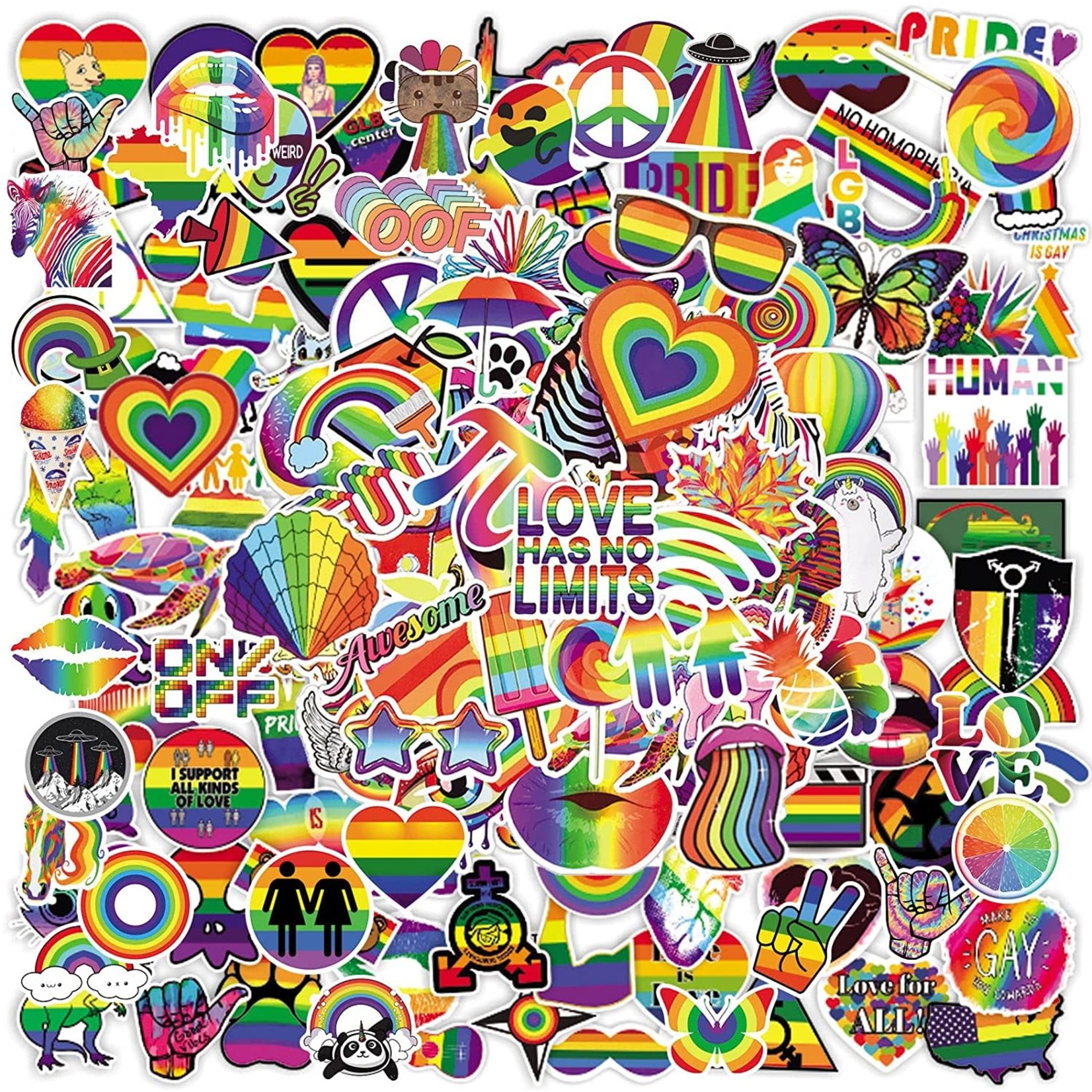MEPLUM MEPLUM Gay Pride Stickers: Assorted Styles