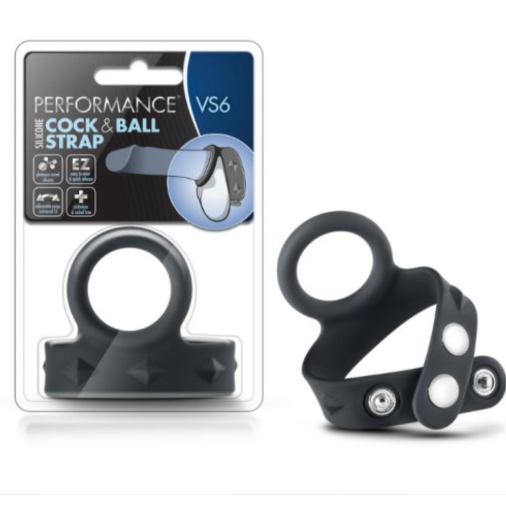 Blush Performance VS7 Silicone Cock & Ball Strap- Small Size