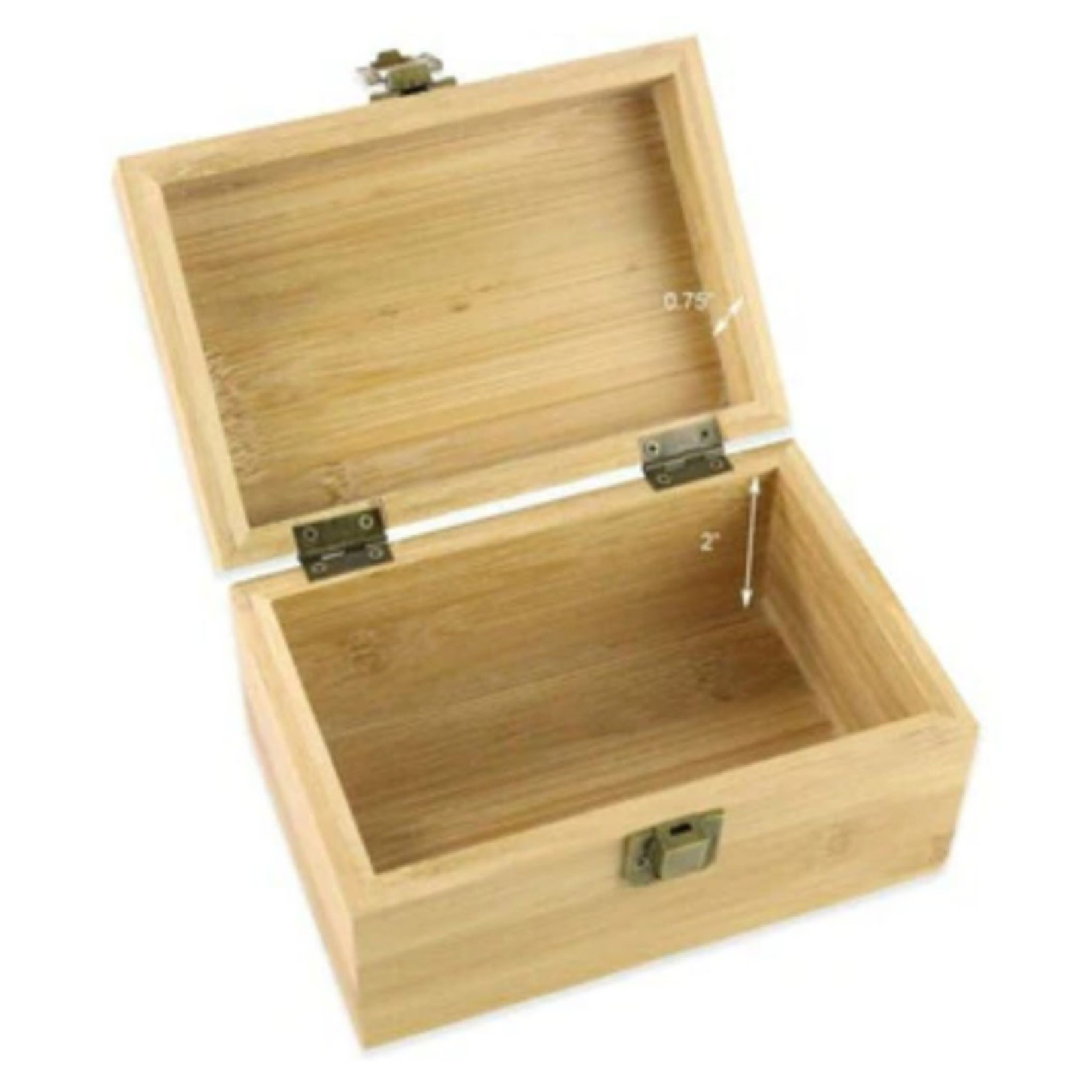 Never Xhale Never Xhale - Bamboo Stash Box w/ Latch - Small