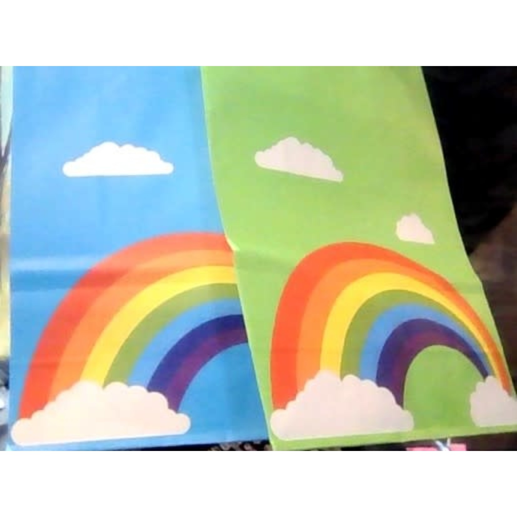 Colorful Rainbow with 2 Clouds Gift Bags