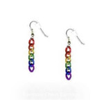 Flying Monkey Rainbow Chain Earrings