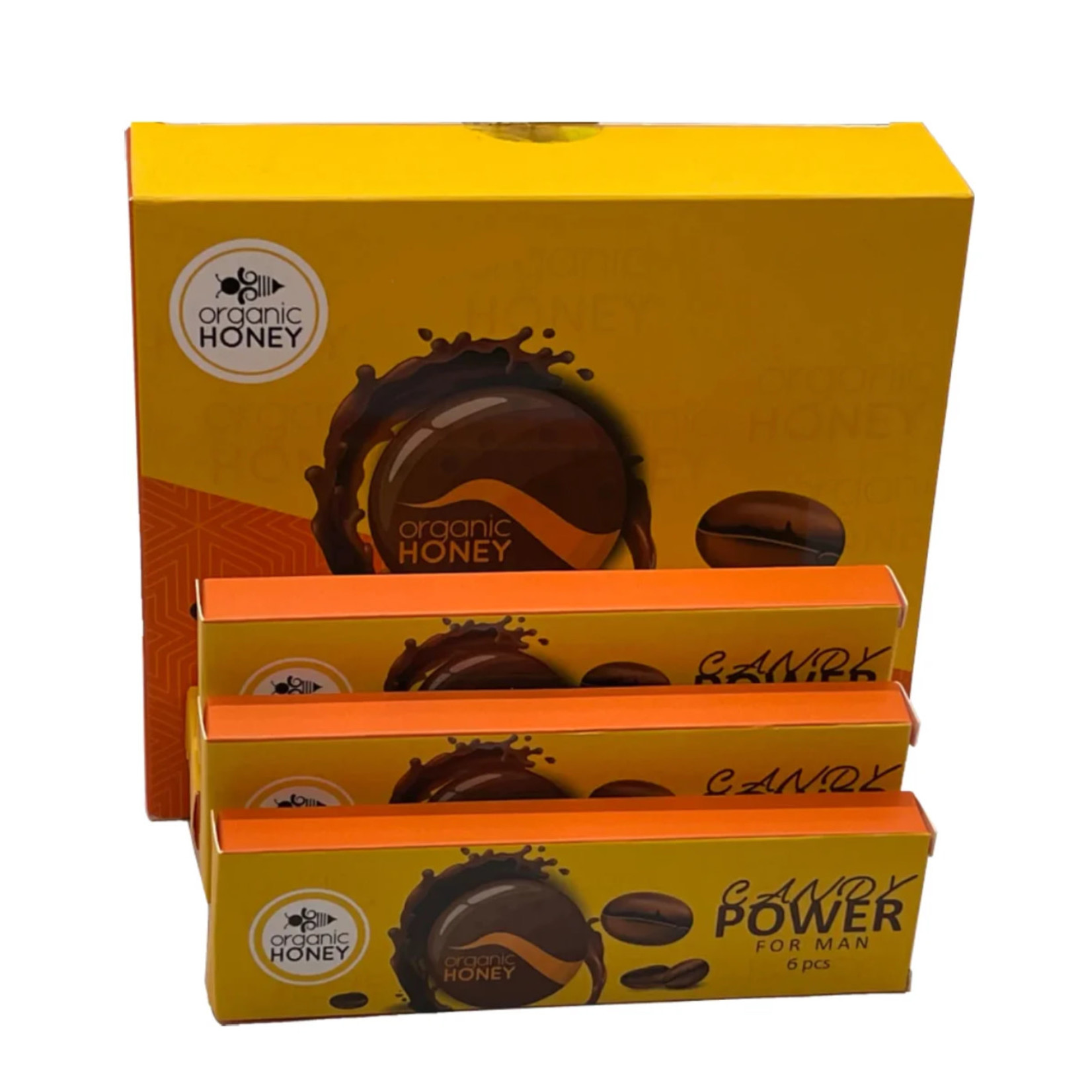 Organic Honey Organic Honey- Chocolate Candy Power for Man (6 pcs.)