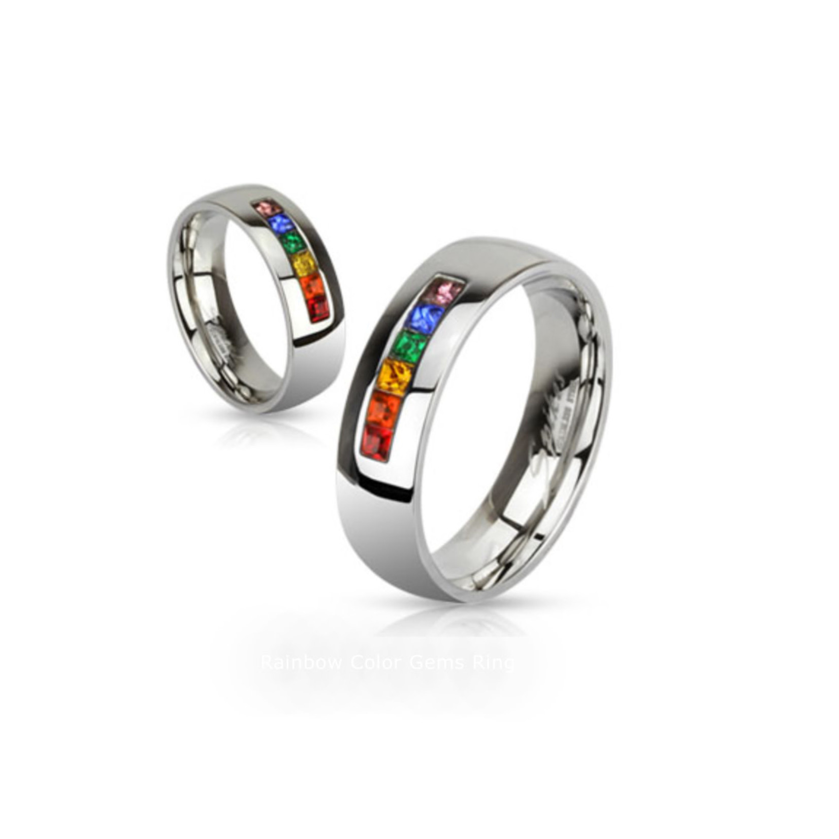 Rainbow Depot Rainbow Gem Ring JR080