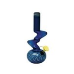 5" Colored Zigzag Mini Glass Water Pipe w/Zigzag Bowl