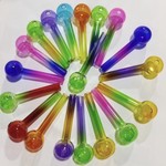 3.5” Rainbow Iridescent Oil Burner Glass Pyrex Pipe