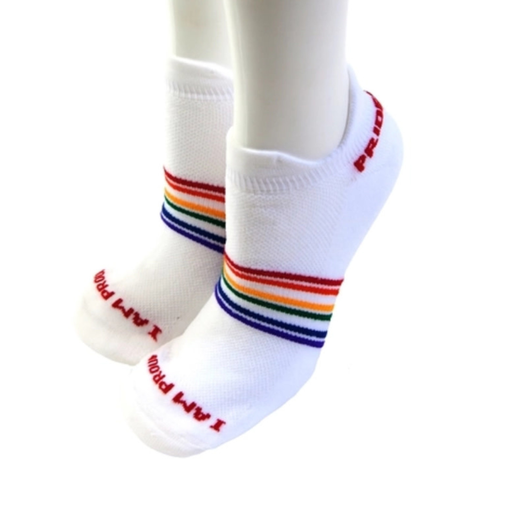 Prerogatives Pride Socks Sports Anklet White L