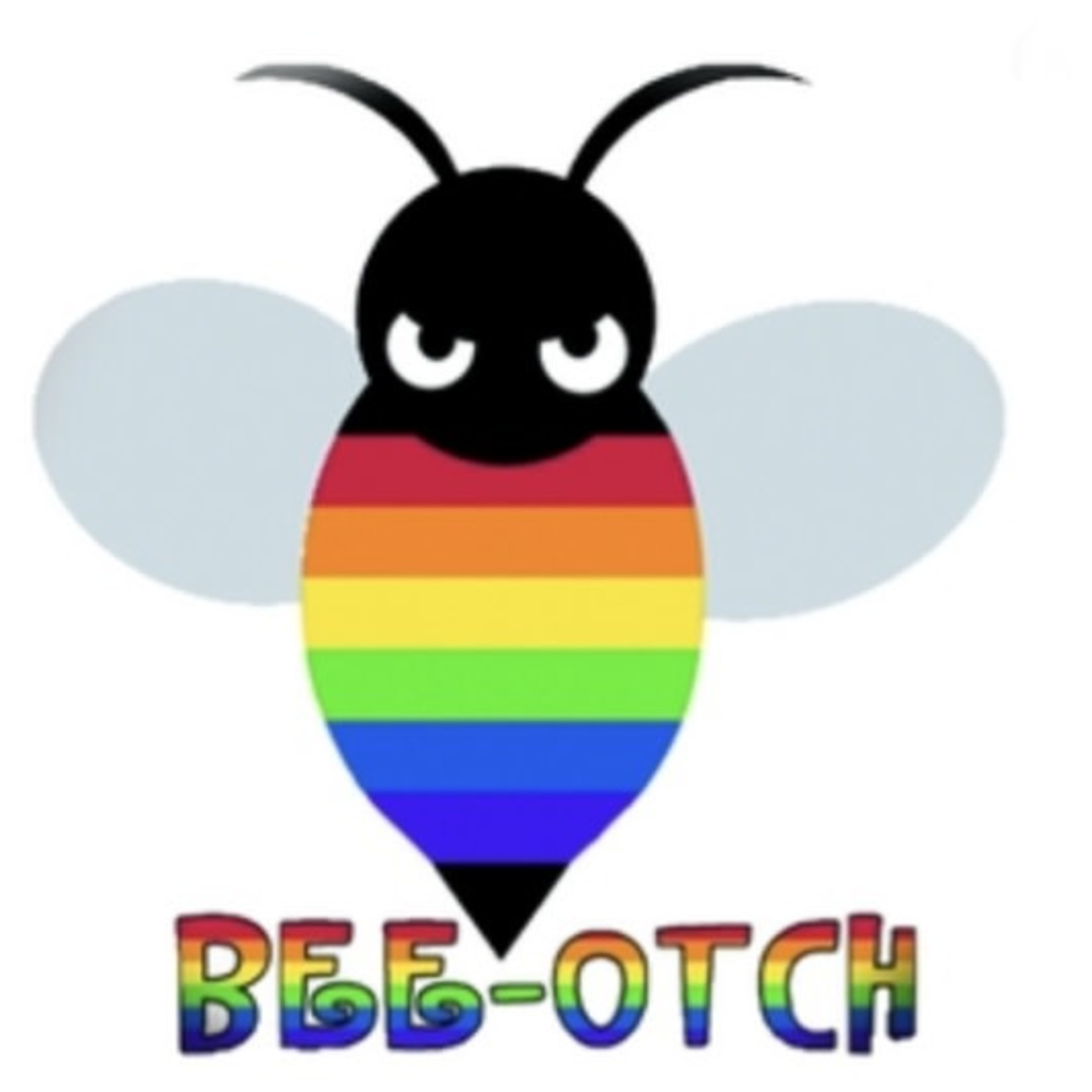 Pride not Prejudice Sticker Rainbow Bee-Otch