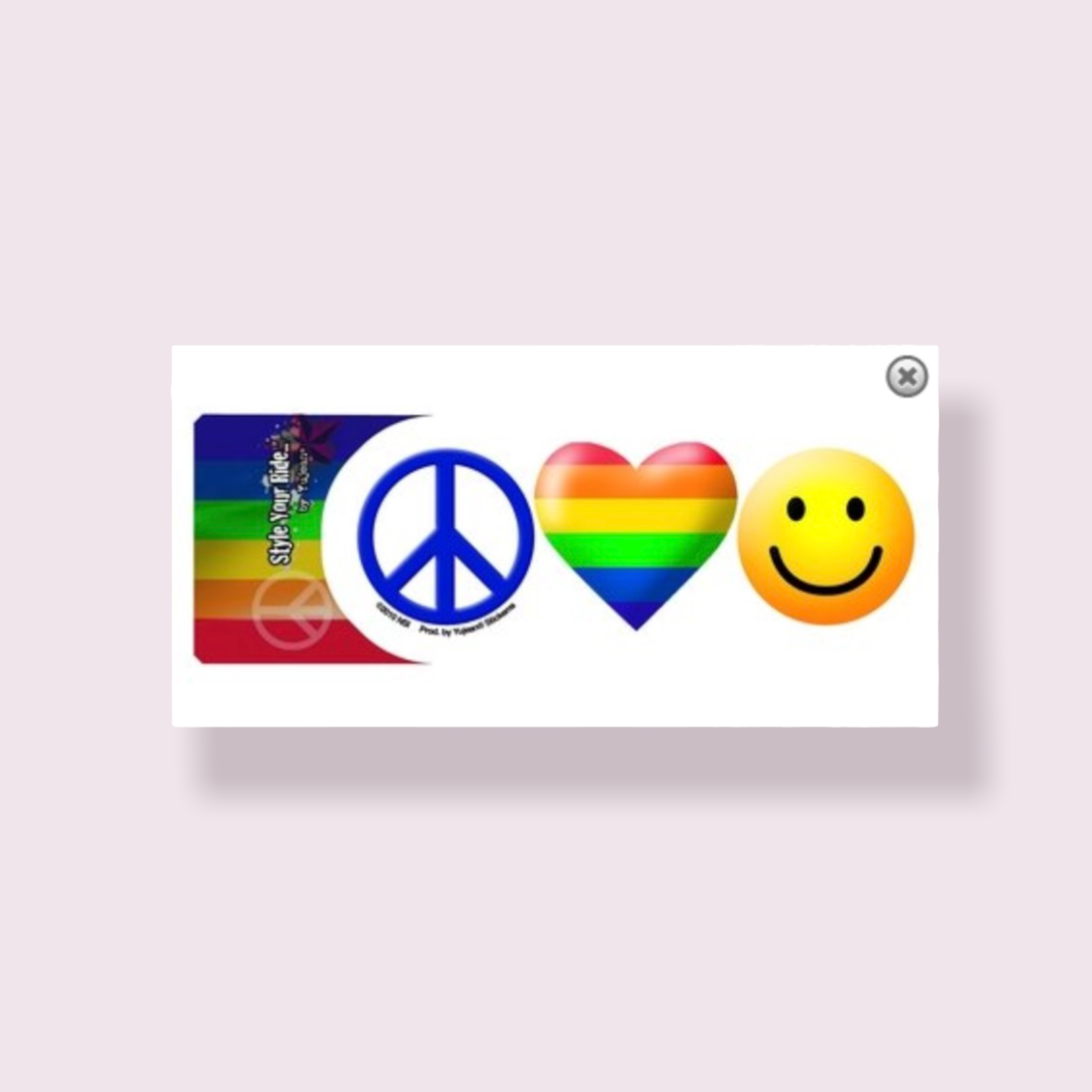 Pride not Prejudice Sticker Peace, Love, Happiness Gay Pride Decal