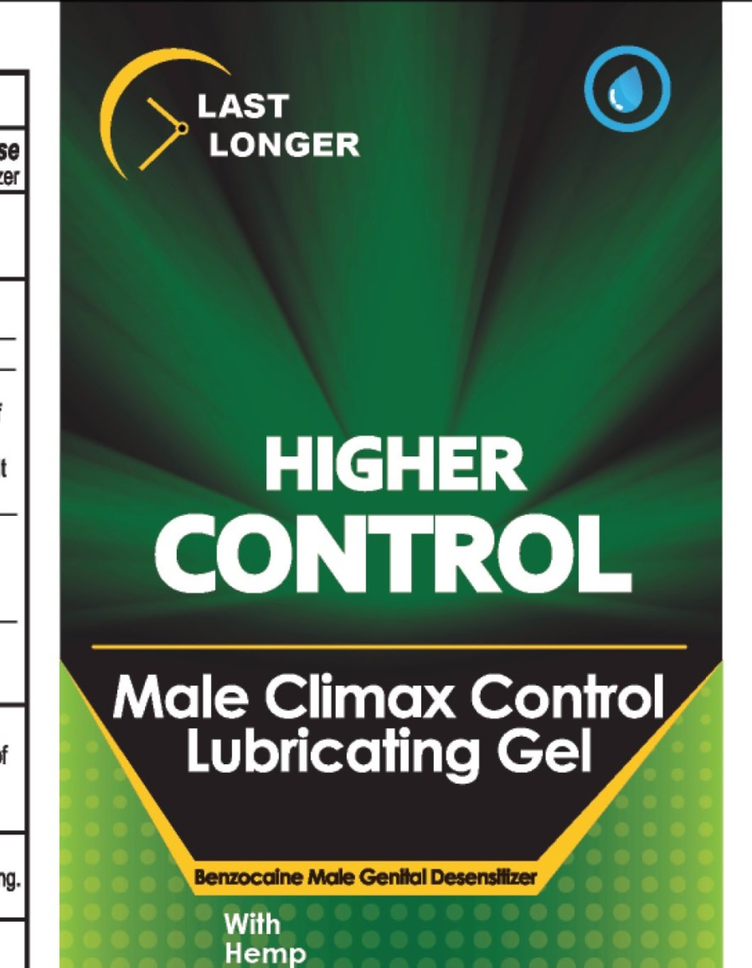 Higher Control Higher Control Male Climax Control Lubricating Gel Packets 2  ml. - C&J Hammer Hard Accessories