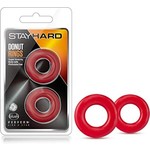 Stay Hard Stay Hard - DonutRings - 2 Pack Red