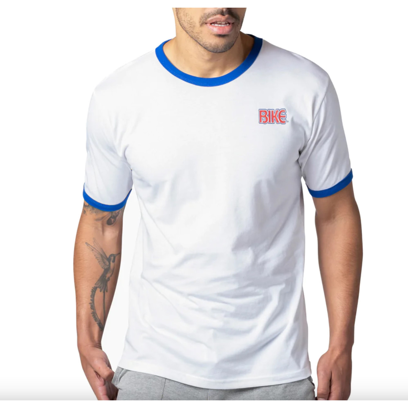 Bike Athletic BIKE Classic Ringer T-Shirt White/Blue