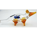 6.5” 100Gr. Rick & Morty Design Fox Animal Glass Pipe