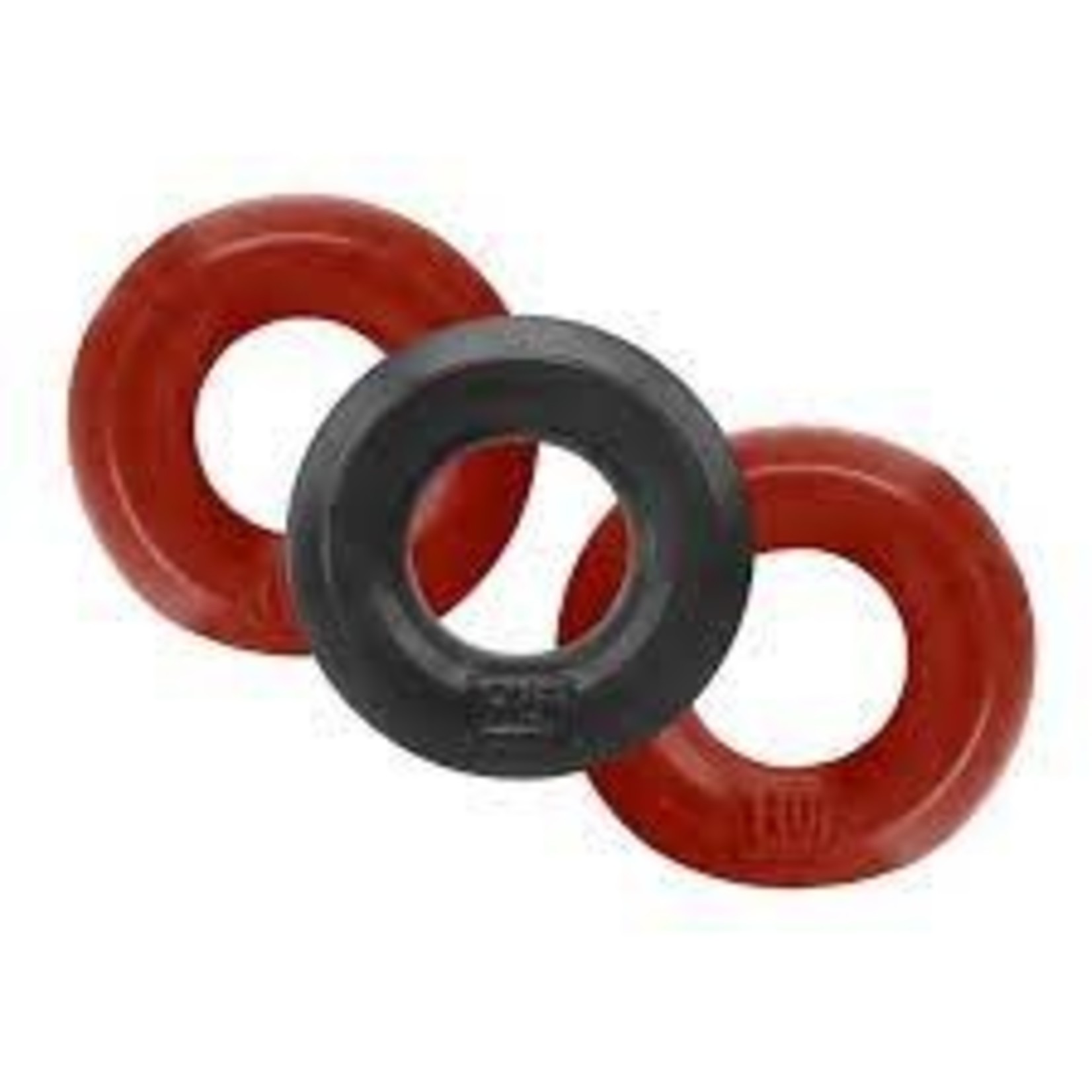 Hunky Junk Hunky Junk - 3 Pack C-Ring - red and black