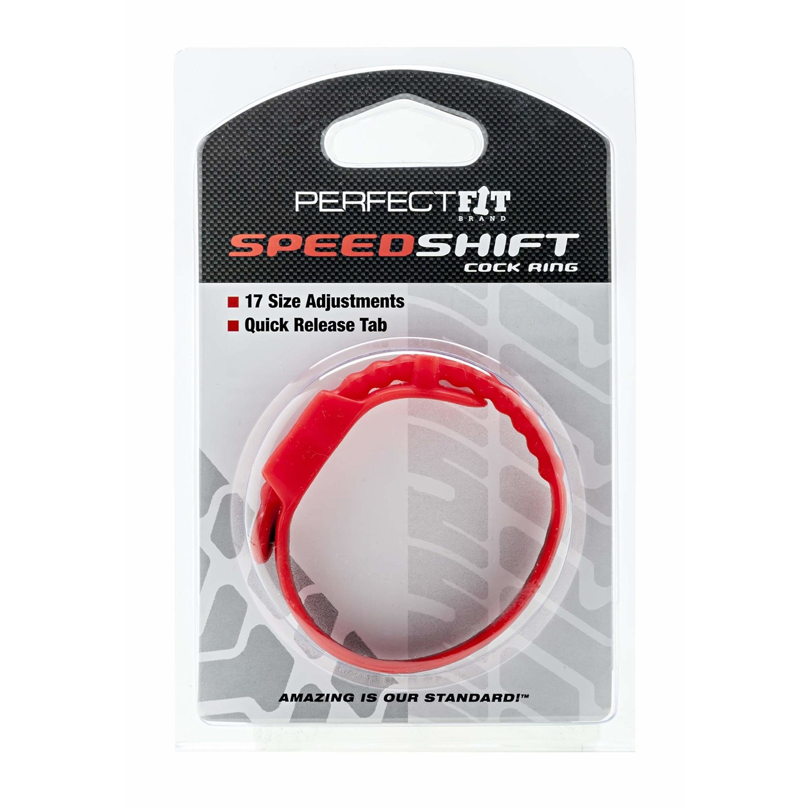 Perfetti Van Melle Perfect Fit Speed Shift Cock Ring- Red