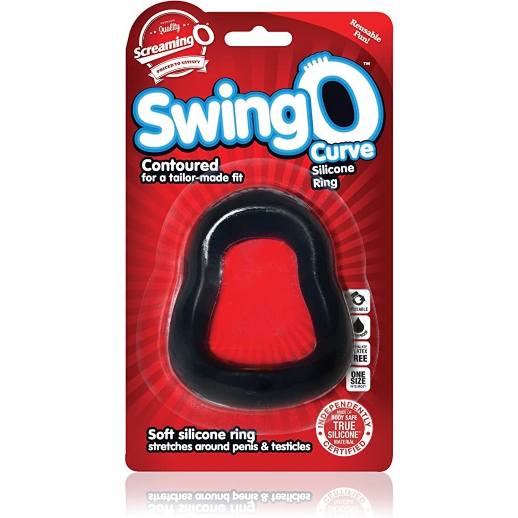 SwingO SwingO Curve Silicone Cock Ring - Black