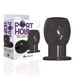 Icon Icon Port Holes Hollow Butt Plug- Black