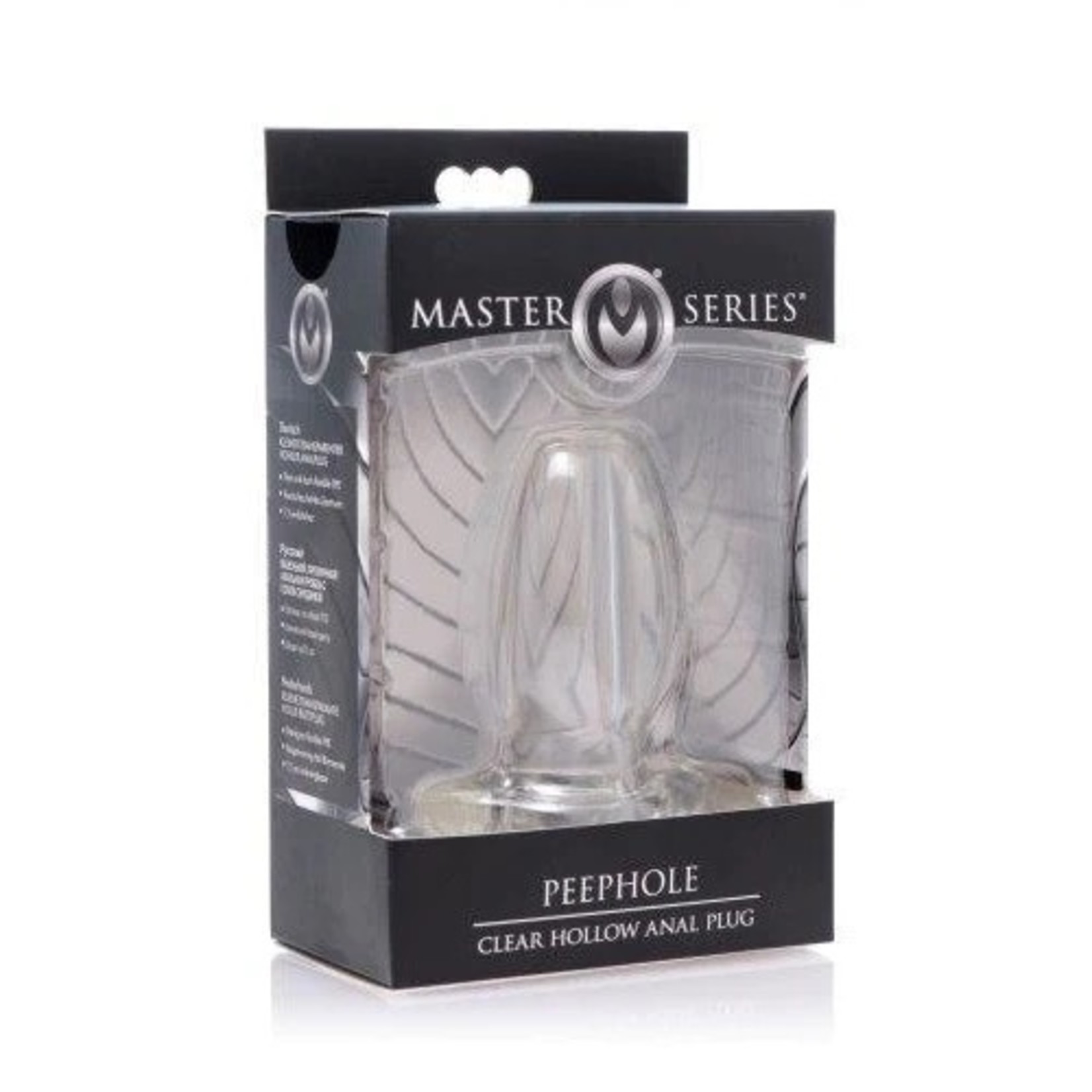 Master Series Master Series PeepHole Clear Hollow Anal Plug - Clear