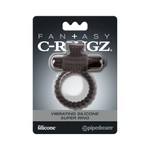 PipeDream Fantasy C-Ringz Vibrating Silicone Super Cock Ring with Bullet - Black