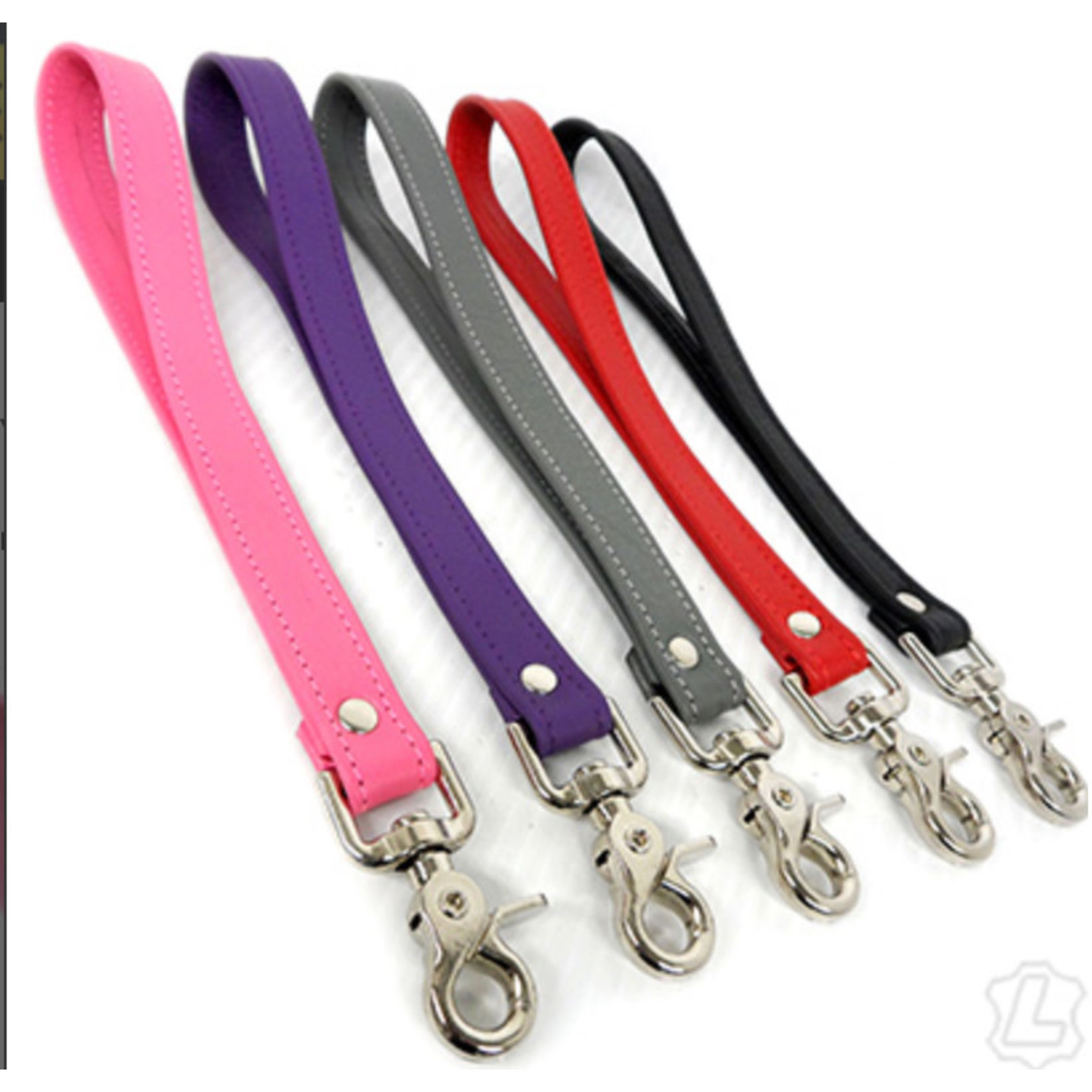 Kookie Kookie Garment Leather Training Leash- Black