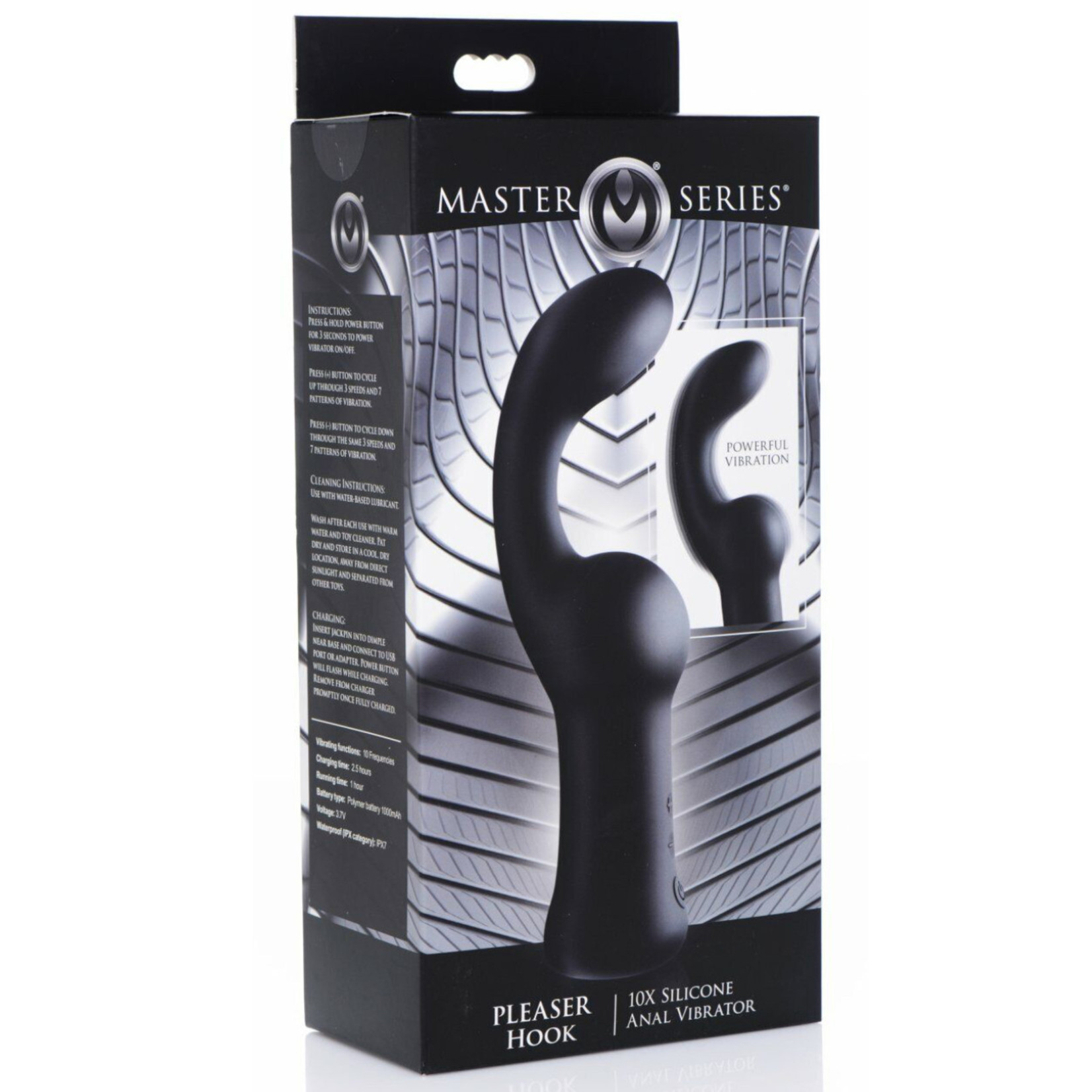 Master Series Master Series - Pleaser Hook - 10x Silicone Anal Vibrator