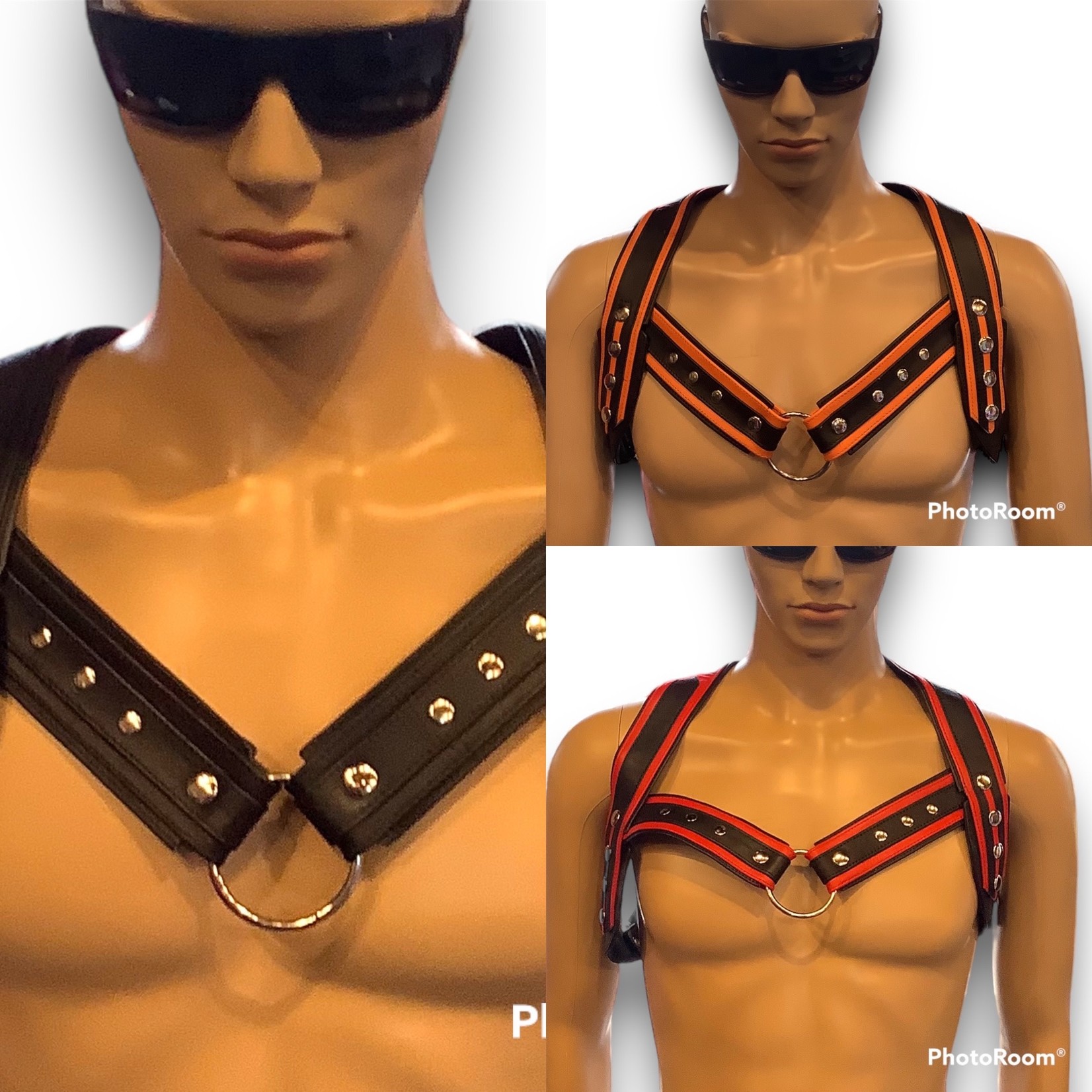 MS Leather V-Neck Shoulder Harness