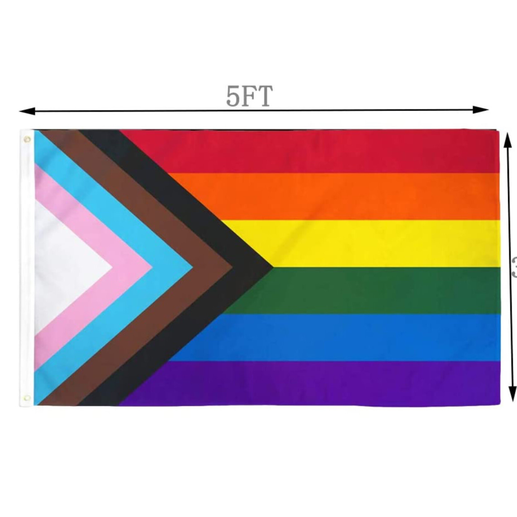 UTSANG All-Inclusive Progressive Pride Flag 2’x3’