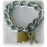 Kookie KOOKIE - Slave Chain Wristband w/lock - Chrome