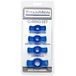 Titan Men TitanMen C-Ring set w/ side tabs blue