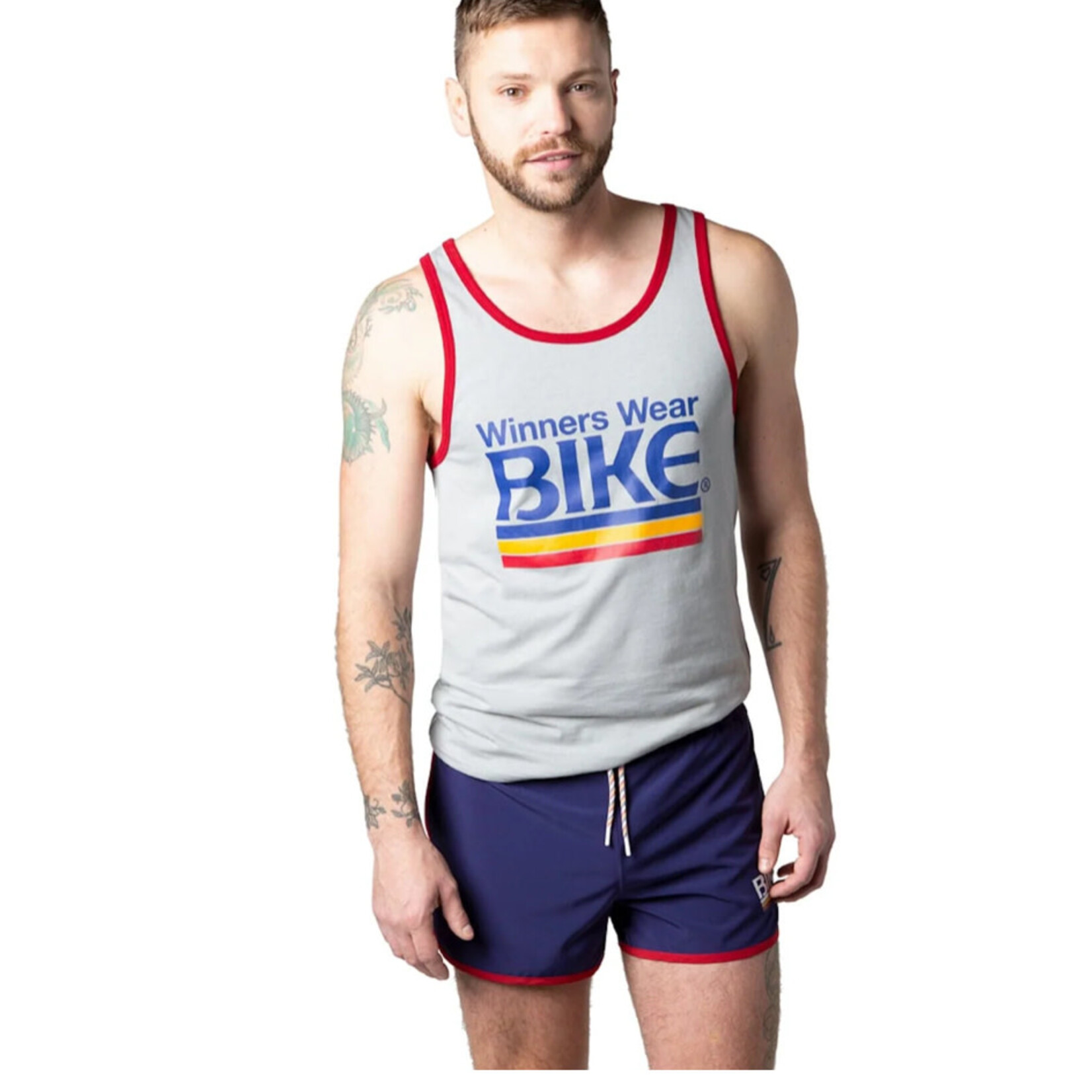 Bike Athletic BIKE Athletic Logo Ringer Tank Top-“ Winners Wear Bike”