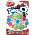 screaming o Color Pop Quickie Two O Silicone Dual Vibrating Cockring Green