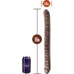 Blush Novelties Dr. Skin Double Dildo 18in - Chocolate