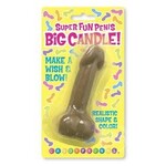 Little Genie Productions Candy Prints Super Fun Penis Big Candle Brown